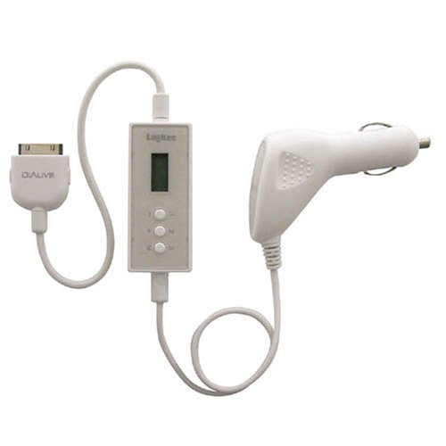 LOGITEC iPod用車載用FMトランスミッター ホワイト LAT-FMi01WH