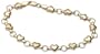 14k Yellow Gold Mini Heart Stampato Bracelet, 7"