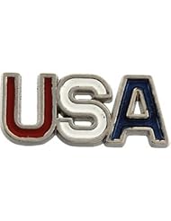 14K Gold Red, White, And Blue Usa Lapel Pin