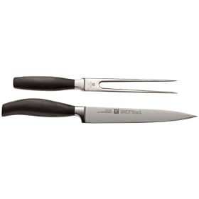 Henckels Five Star 2-Piece High Carbon Stainless Steel Carving Set by Henckels