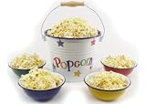 Enamelware Popcorn Bowl Set Gourmet Popcorn Creation