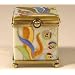 Art Deco Cube French Limoges Box