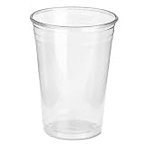 Clear plastic pete cups, wise size pack, 10 oz. size, 500/carton