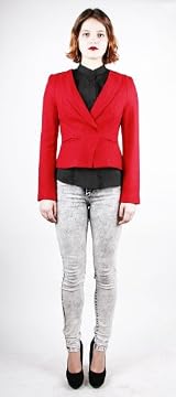 FITTED BLAZER RED