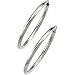 14K White Gold Hoop Earring