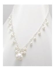 White (Natural) Fresh Water Pearl Necklace In 92.5 Sterling Silver