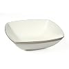 Mikasa Ridge Square Platinum Hostess Bowl, 9.5"