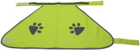 PupPRO Reflective Dog Safety Vest - High Visibility for Night Walking/Camping/Hunting, Easy Velcro Straps, Neon-Yellow sz Large