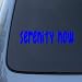 SERENITY NOW - Seinfeld - Vinyl Car Decal Sticker #1674 | Vinyl Color: Blue
