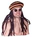 The Original ADULT Rasta Tam with Dreadlocks Fun Halloween Costume