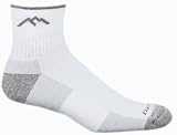  : Darn Tough Coolmax 1/4 Sock Cushion,White,Small