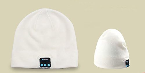 Meme Outdoor Bluetooth Beanie Hat Wireless Bluetooth Headphone Headset Earphone Stereo Speakers & Mic Black (White)