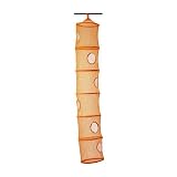6 Tier Hanging Mesh Storage Closet Organizer Kids Room Unit ORANGE