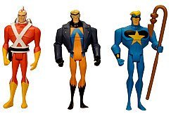  DC Universe Exclusive Justice League Unlimited Fan Collection Action Figure 3Pack Adam Strange, Animal Man Star Man