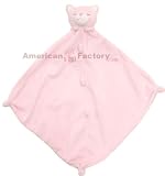 Chenille PINK KITTY Security Blankie