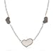 Bling Jewelry Sterling Silver Peacock & Mother of Pearl Multi Heart Necklace 20 Inches