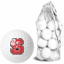 North Carolina State Wolfpack 15 Golf Ball Clear Pack