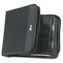 CD/DVD Wallet with ProSleeve&reg; Pockets, 128 Disc Capacity, Black Nylon (CLGCDW128)