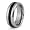 Tungsten Carbide Beveled Edge Wedding Band Ring w/ Black Resin Inlay 8mm Sz 8.0 SN#C