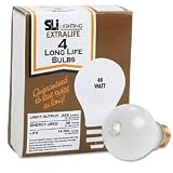 Extra Long Life Incandescent Bulb, 40 Watts, 4 Bulbs/Pack SLT60008