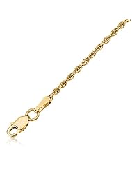 1.85 mm, 14 Karat Gold Rope Chain - 18 inch