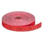 GENERATIONS CONSUMER Admit one single ticket roll, numbered, red, 2000 tickets roll... by Generations