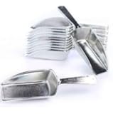 Metallic Silver Hard Acrylic Candy Buffet Scoops - Package of 12 for Wedding, Party and Special Event Candy Buffets