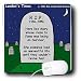 Londons Times Miscellaneous Funny Cartoons - Survivor Tombstone - Mouse Pads