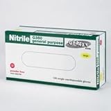 General Purpose Gloves, Large Nitrile, Powder-free, 100 latex free, Blue, 4 Mil, 100ea/Dispenser