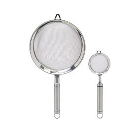 Kitchen Craft Professional Stainless Steel Oval Handled Strainer 7cm