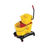 Rubbermaid 768000YW: WaveBrake ® Dual-Water Combo with Sideward Pressure Wringer