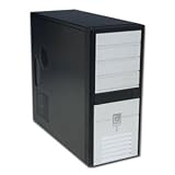 Power Up Black 302 ATX Mid-Tower Case with Front USB, Audio Ports and 450-Watt Power Supply