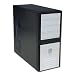 Power Up Black 302 ATX Mid-Tower Case with Front USB, Audio Ports and 450-Watt Power Supply