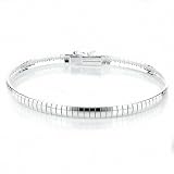 Sterling Silver 4mm Omega Bracelet 7