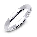 3mm Sterling Silver Wedding Band Ring