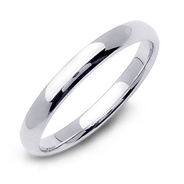 3mm Sterling Silver Wedding Band Ring