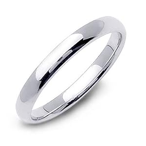 3mm Sterling Silver Wedding Band Ring