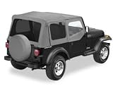 Bestop Replace A Top -51123-09- Color: Charcoal/ incl. Half Door Skins / Tinted Windows / Fits: 88-95 Jeep Wrangler YJ