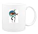 Mug with fish, goldfish, scales, fin, swimming