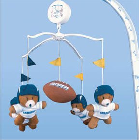 SAN DIEGO CHARGERS Infant BABY MOBILE Shower Gift Etc