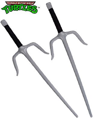  TMNT Raphael Costume Accessory 14" Ninja Sais Swords