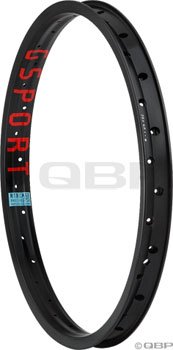 G Sport Rib Cage 20 x 1.75 36 Hole Hard Black Rim