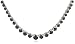 14k White Gold Black Diamond Riviera Necklace (11 1/4 cttw)