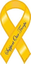 Support Our Troops 8" Auto / Truck Ribbon Magnet