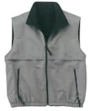 Port Authority - Reversible Terra-Tek Nylon and Fleece Vest Titanium/Black-4XL
