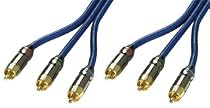 LINDY Component Video Cable (RGB) - 75 Ohm, Premium Gold, 1m
