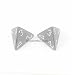 WCXPF0408E2 Smoke Frosted D4 Dice 2pc White Numbers Aprox 16mm