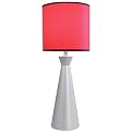 iConic Table Lamp - Pink/Silver (21" H)