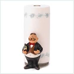 Cute Waiter Paper Towel Holder