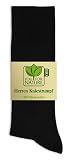 YOU FOR NATURE - Herren Kniestrümpfe BIO Baumwolle SCHWARZ Gr. 43-46